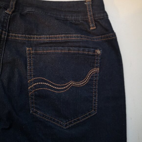 Santana Jeans Ladies Dark Wash Straight Leg Jeans - Picture 5 of 9